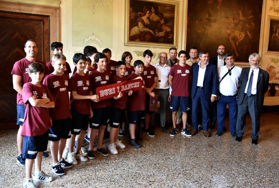 Duri i banchi! Under 14, Ricevuti in municipio a Venezia