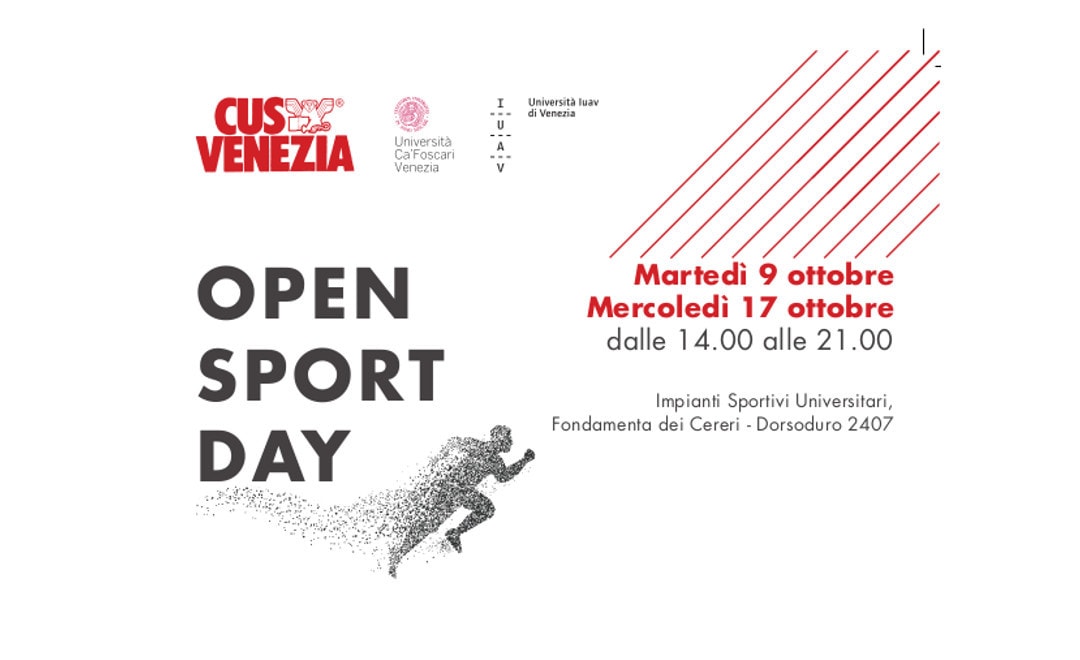 OPEN SPORT DAY – 9 e 17 ottobre!