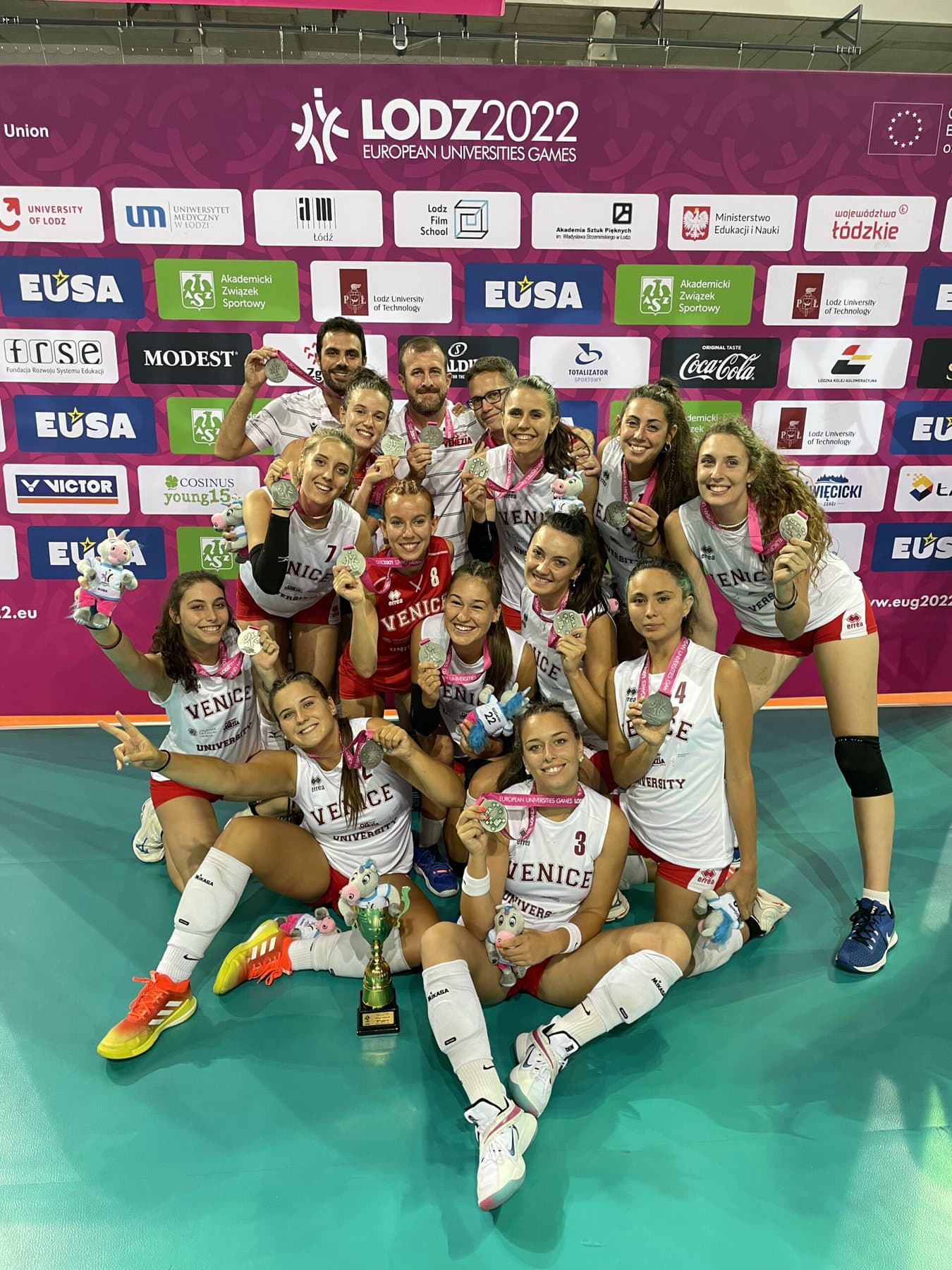 VOLLEY FEMMINILE, L’ITALIA AL TOP NEI CAMPIONATI EUROPEI UNIVERSITARI. BOLOGNA CAMPIONESSA D’EUROPA, SECONDA VENEZIA