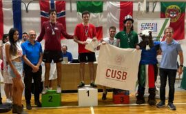 Premiazione Simone De Vito argento tennis tavolo