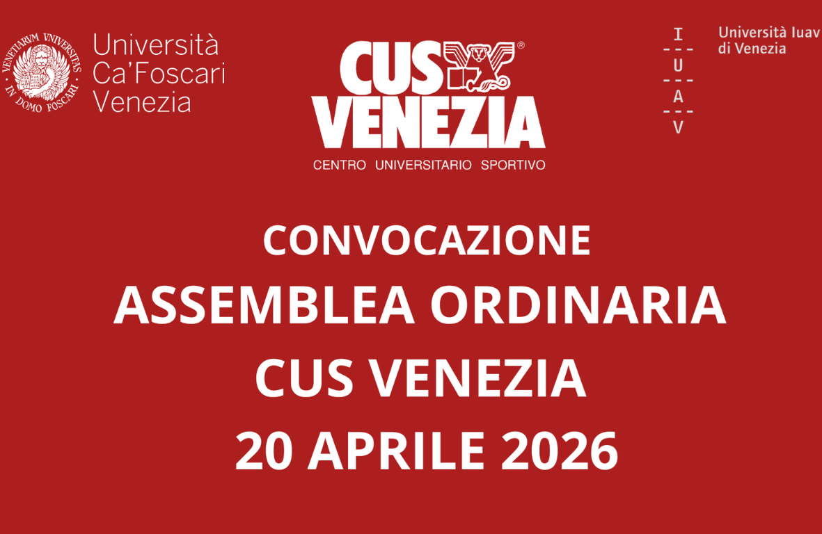 Convocazione Assemblea dei Soci del CUS Venezia 2026