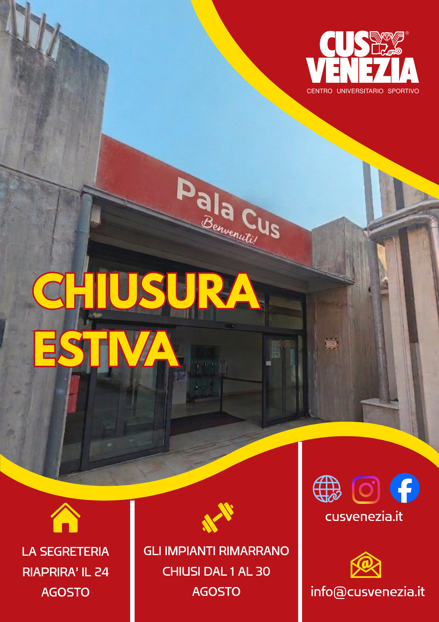 CHIUSURA ESTIVA